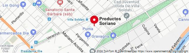 Map of Biscuits Soriano
